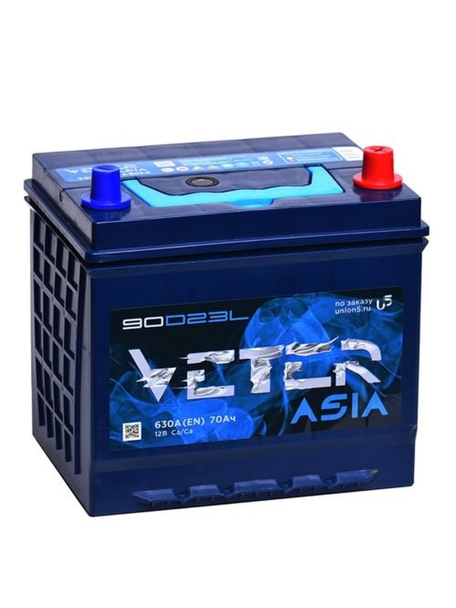 Аккумулятор VETER Asia 70630 обр (-+) VETER 90D23L