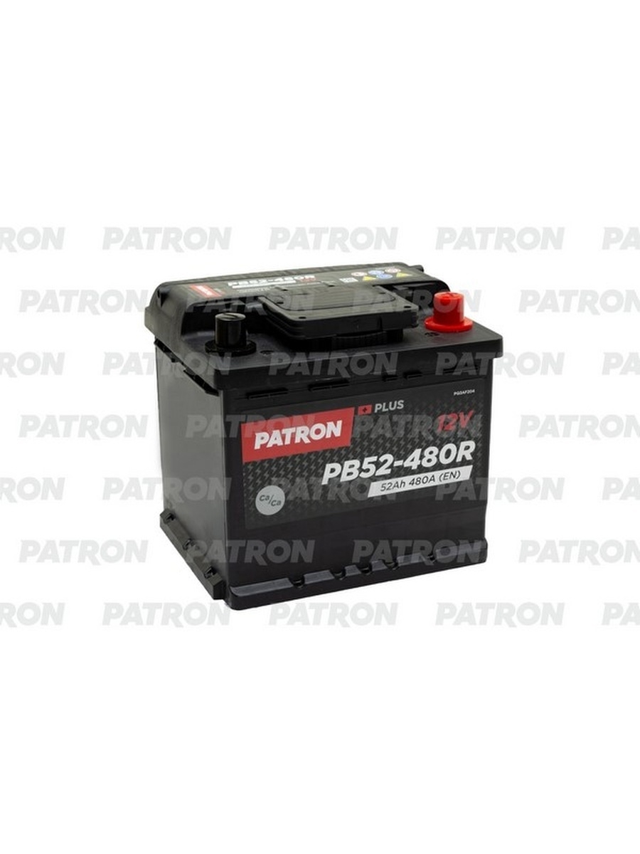 PATRON PLUS 12V 52AH 480A (R+) 207x175x190mm 12,2kg