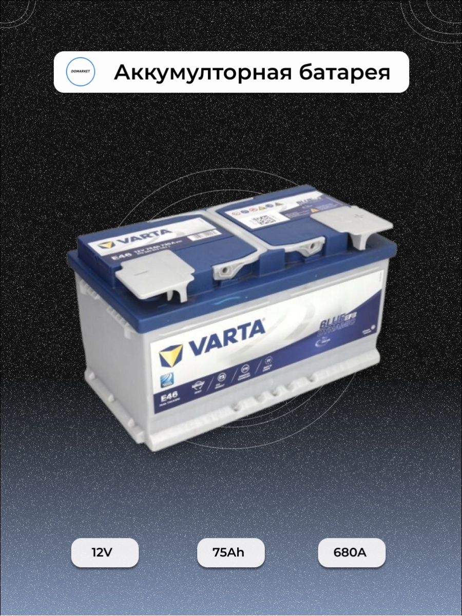 Varta аккумуляторная батарея Blue Dynamic 19.517.9 575412068