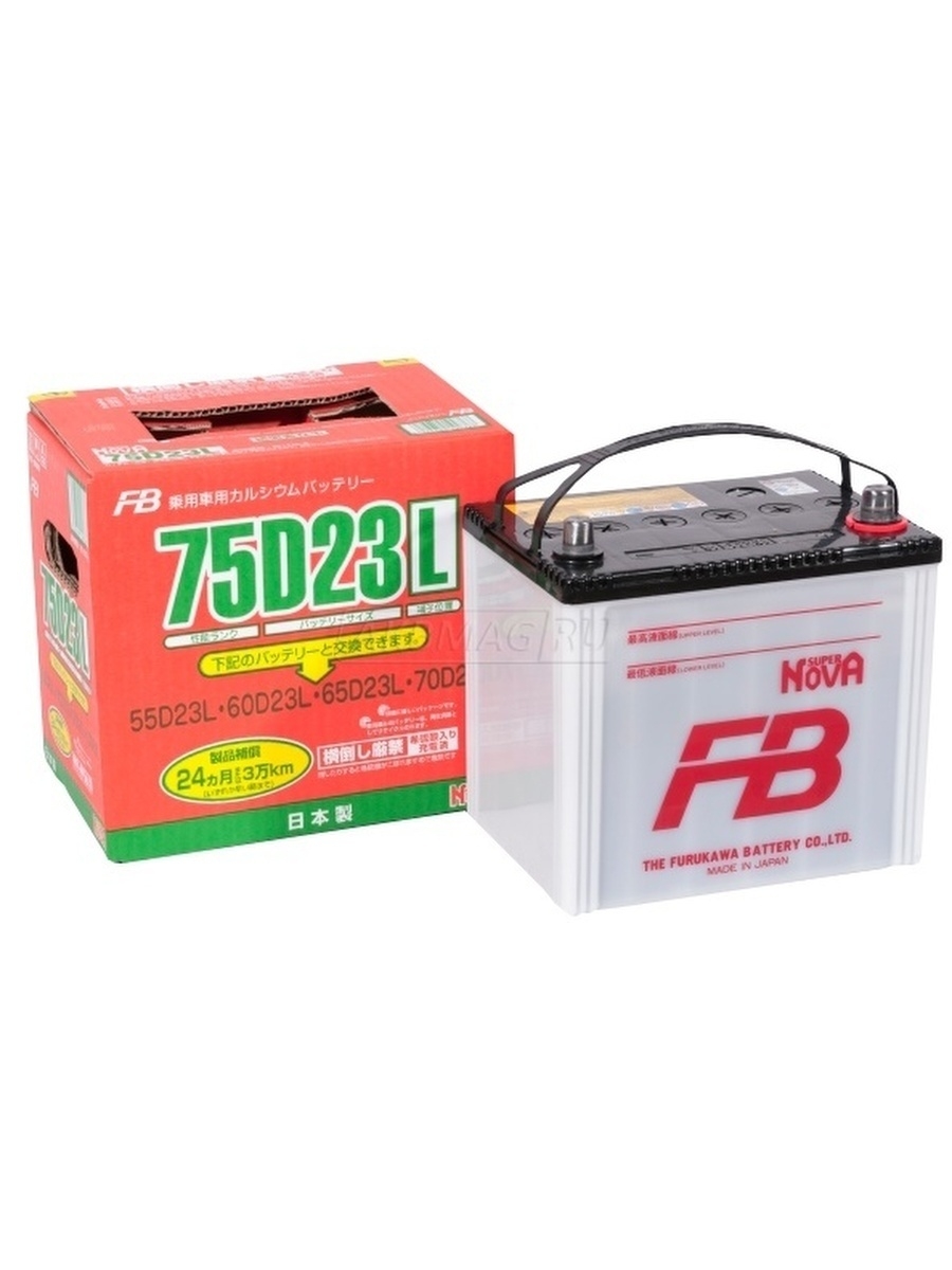 Автомобильный аккумулятор Furukawa Battery SUPER NOVA 65Ah 620A обратная полярность 230x169x225