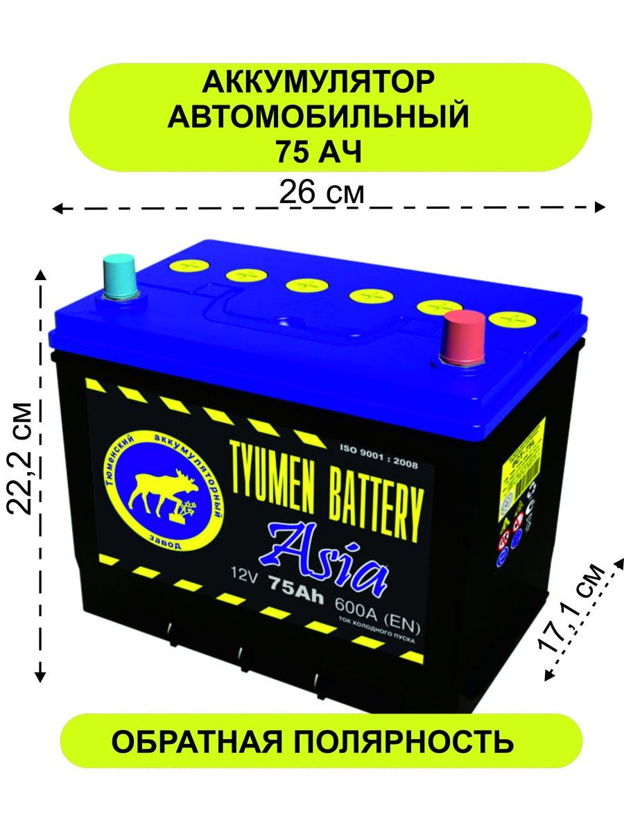 Аккумулятор автомобильный Тюмень, Tymen