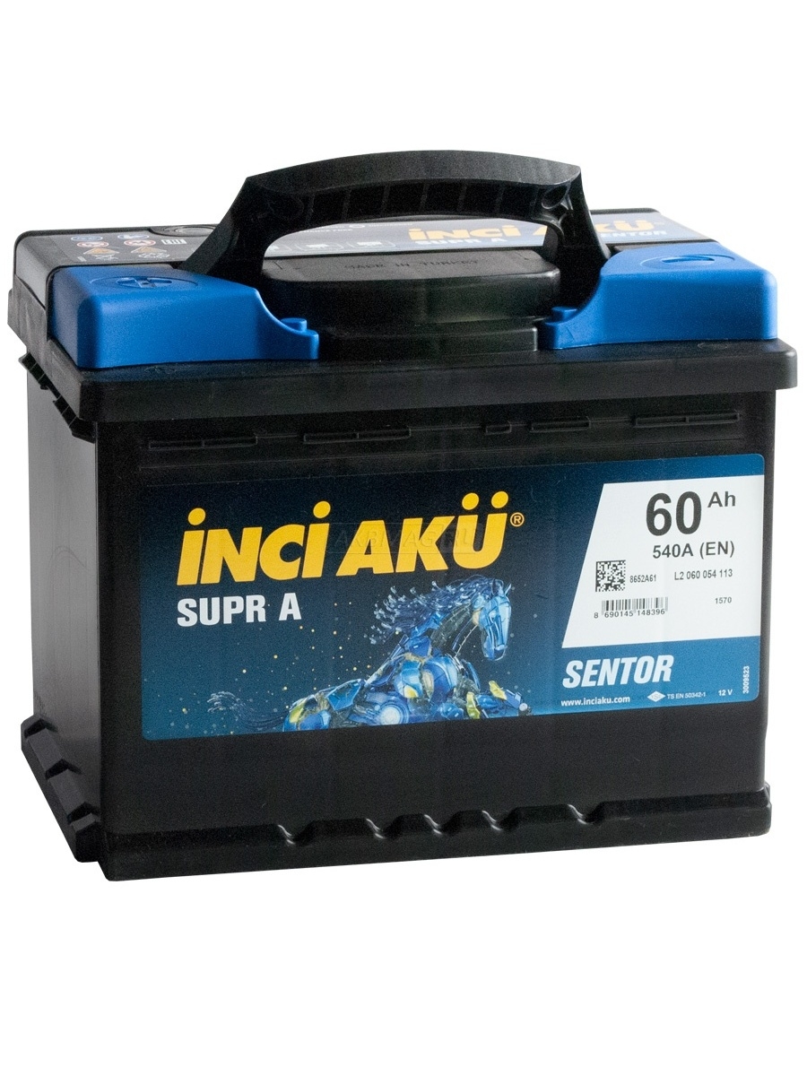 Автомобильный аккумулятор INCI AKU Formul A 60 Ah прямая полярность 530A 242x175x190