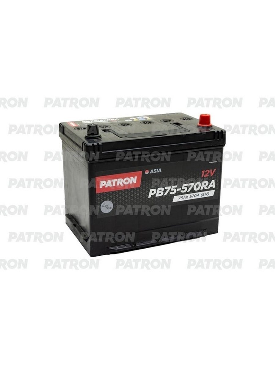 PATRON ASIA 12V 75AH 570A (R+) B1+B6 270x173x222mm 16,6kg