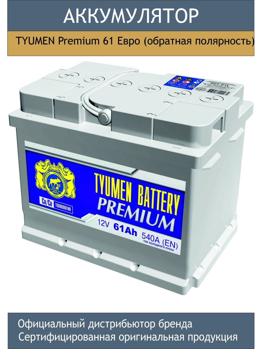 Tyumen battery premium 64 обратная полярность