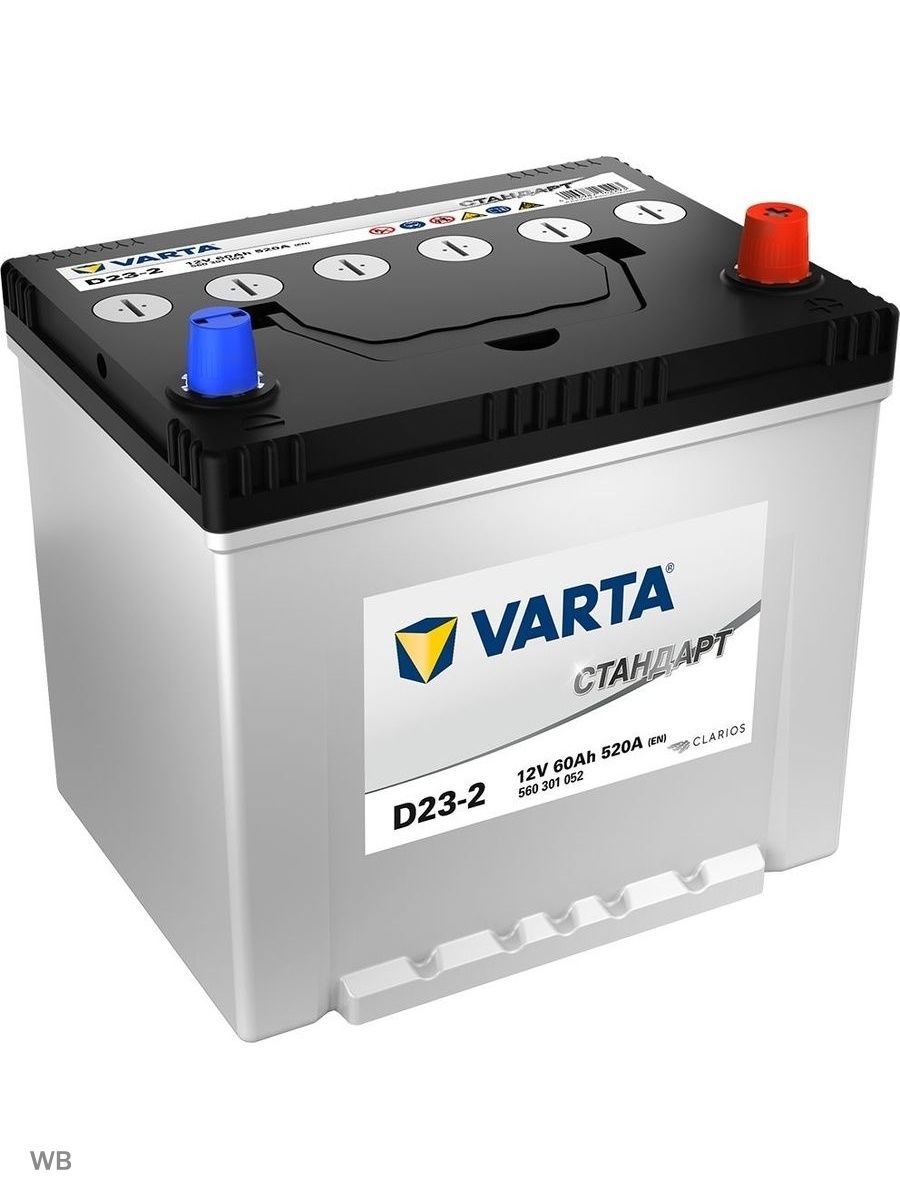 Aккумулятор VARTA СТАНДАРТ D23 60 Ah