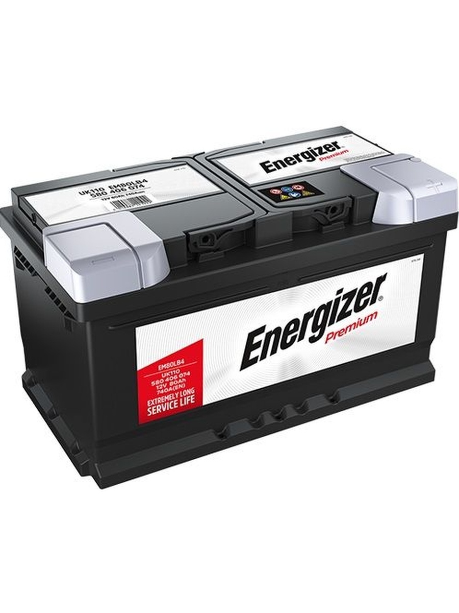 Аккум. батарея 80 Ач ENERGIZER PREMIUM 580 406 074 - 80Ач