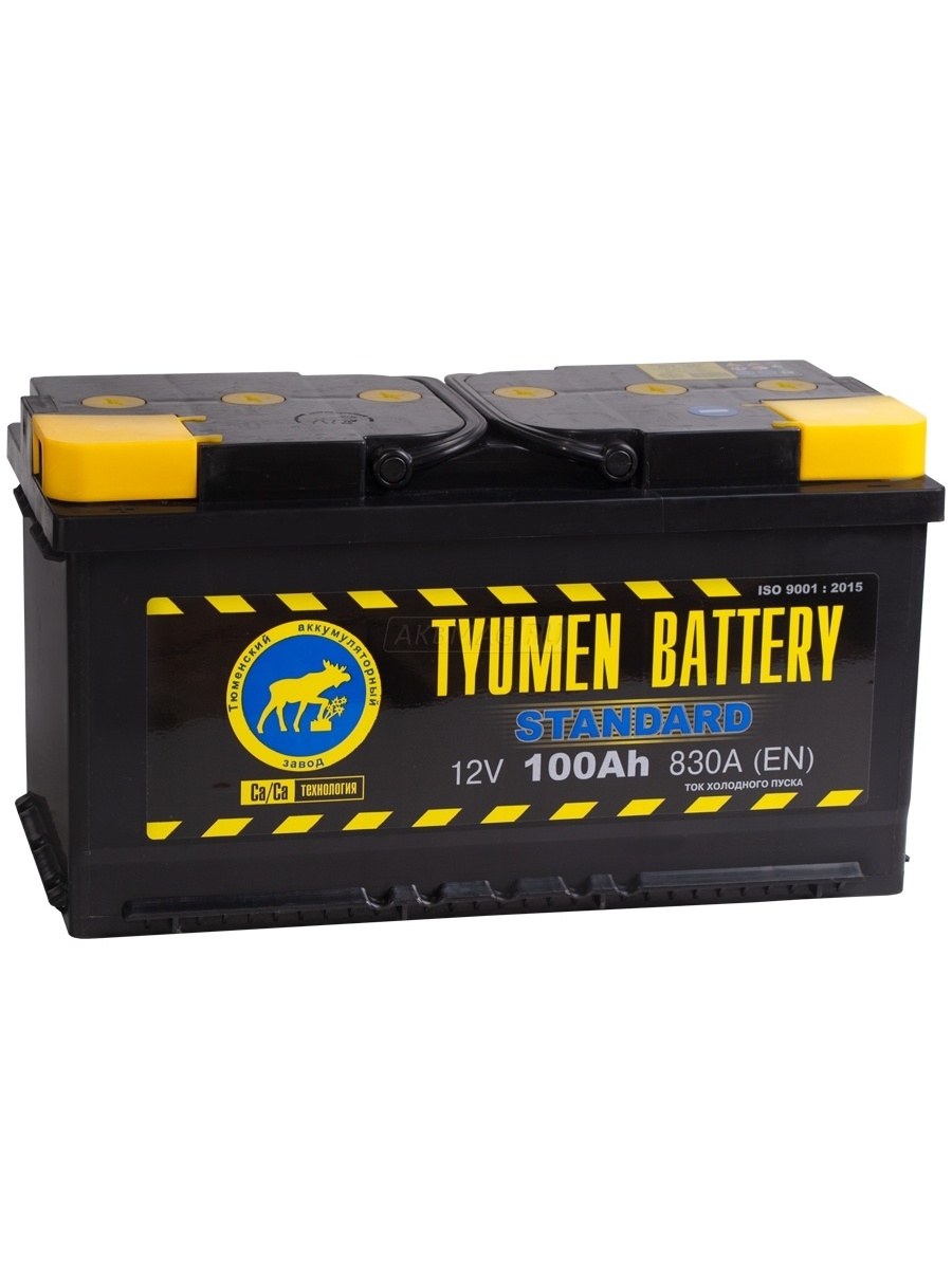 Аккумулятор автомобильный 100 Ач TYUMEN BATTERY 6СТ-100LR STANDARD