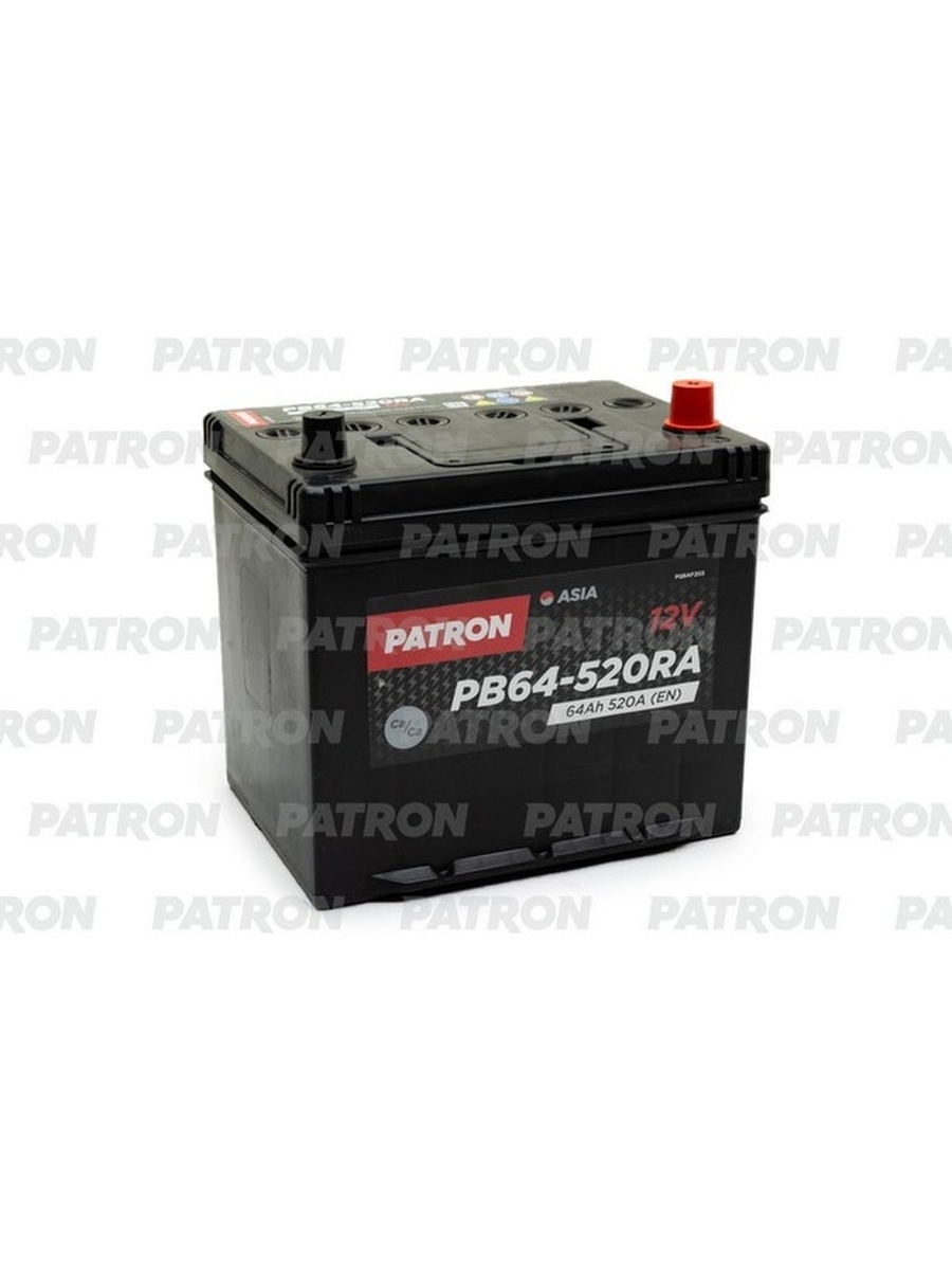 PATRON ASIA 12V 64AH 520A (R+) B1 230x173x222mm 14,9kg