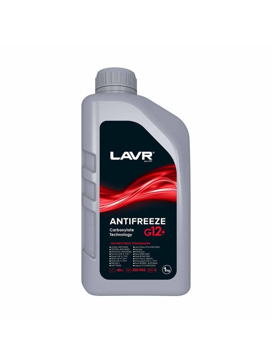 Антифриз красный LAVR -45 G12+ 1кг