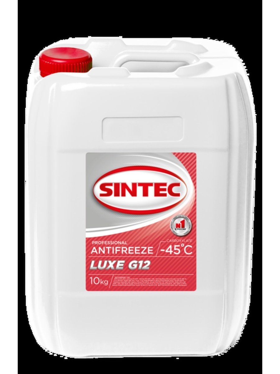 Антифриз Sintec Lux красный G12 ( - 45) 10 кг