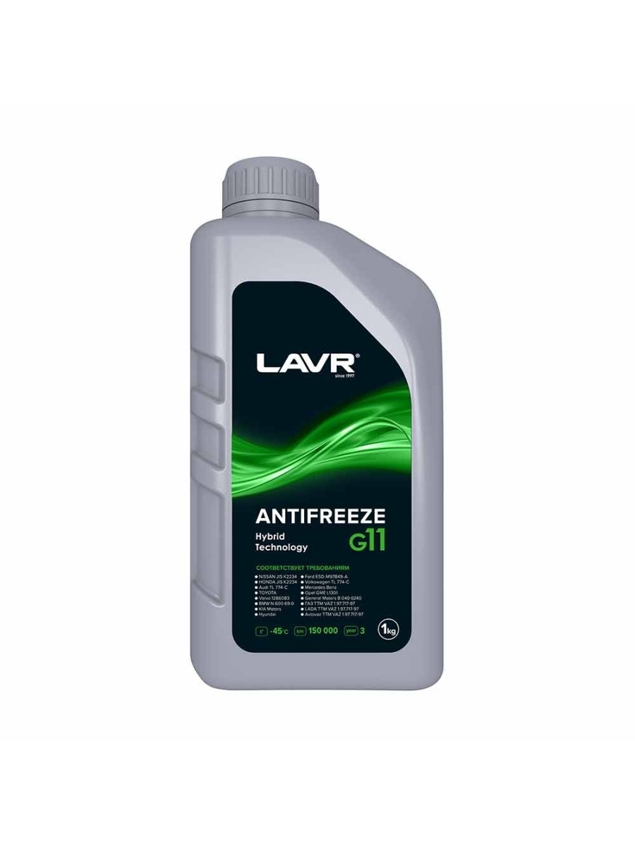 Антифриз зеленый LAVR -45 G11 1кг