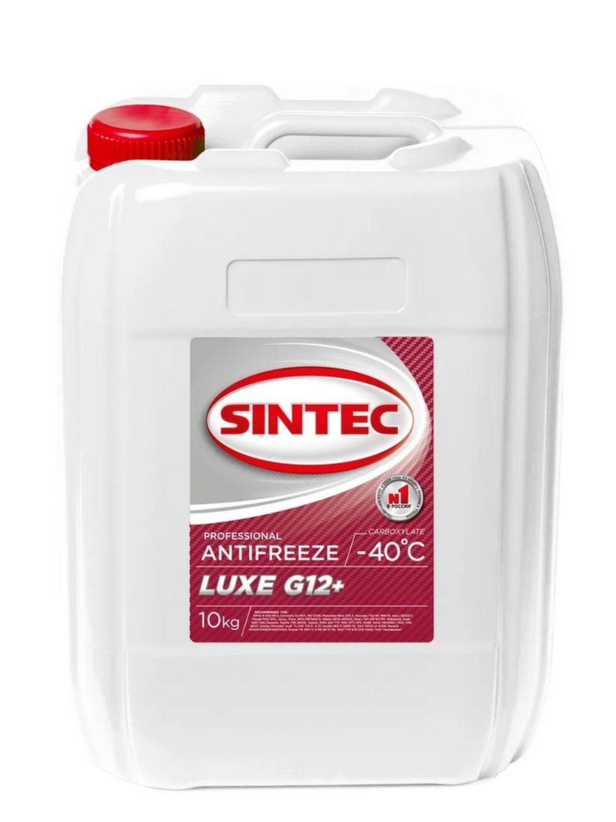 Антифриз SINTEC LUXE G12+ (-40) красный 10 кг