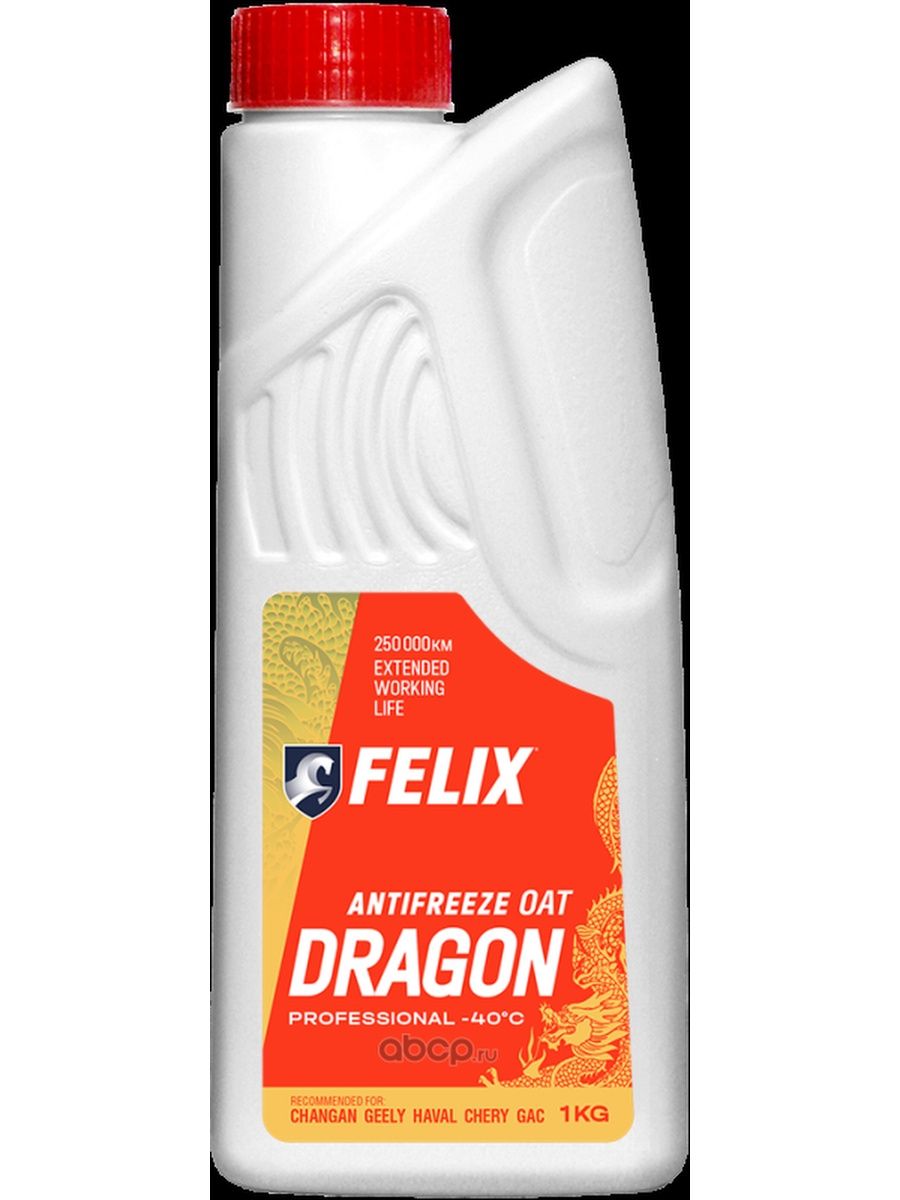 Антифриз FELIX Dragon, в пэ бут. 1 кг