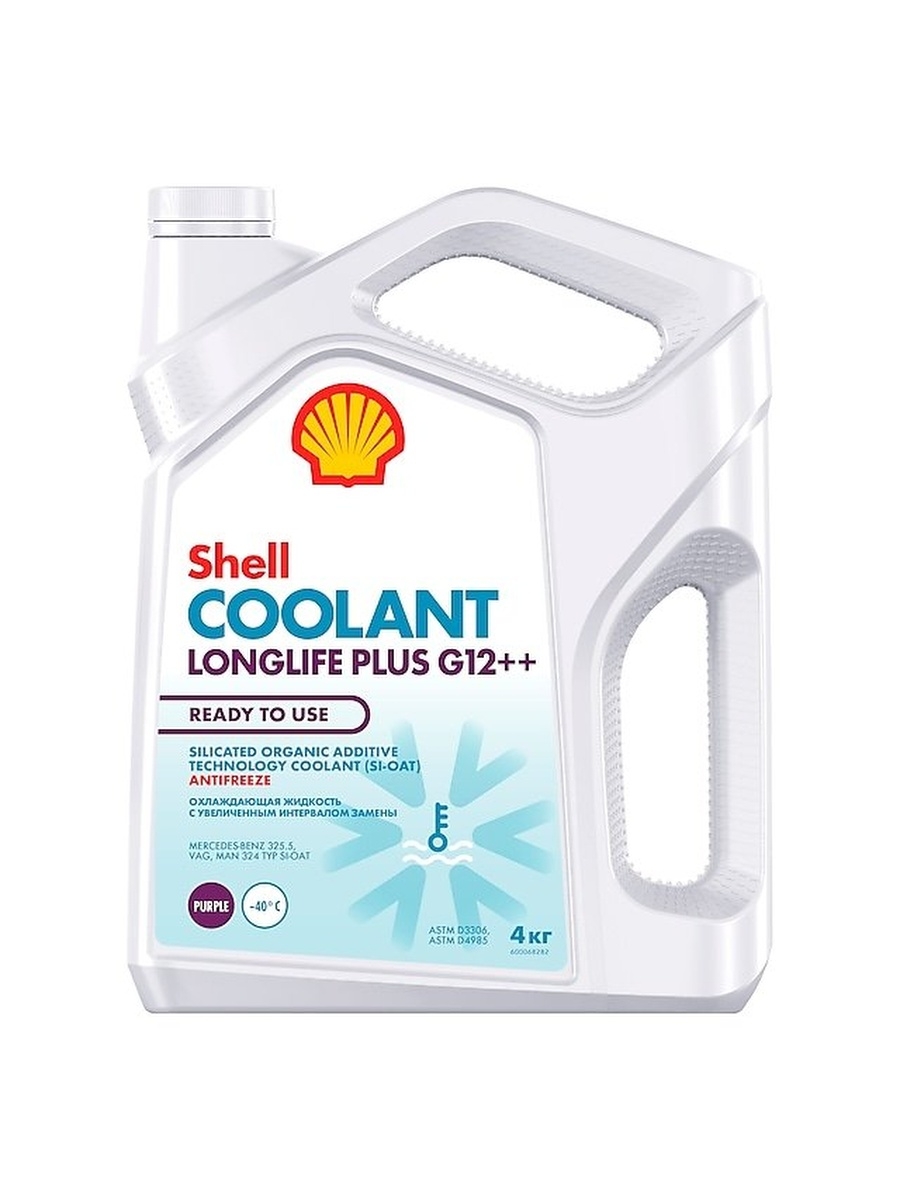 Антифриз SHELL Coolant Longlife Plus G12++ Ready to Use лиловый 4л  Shell 550062761