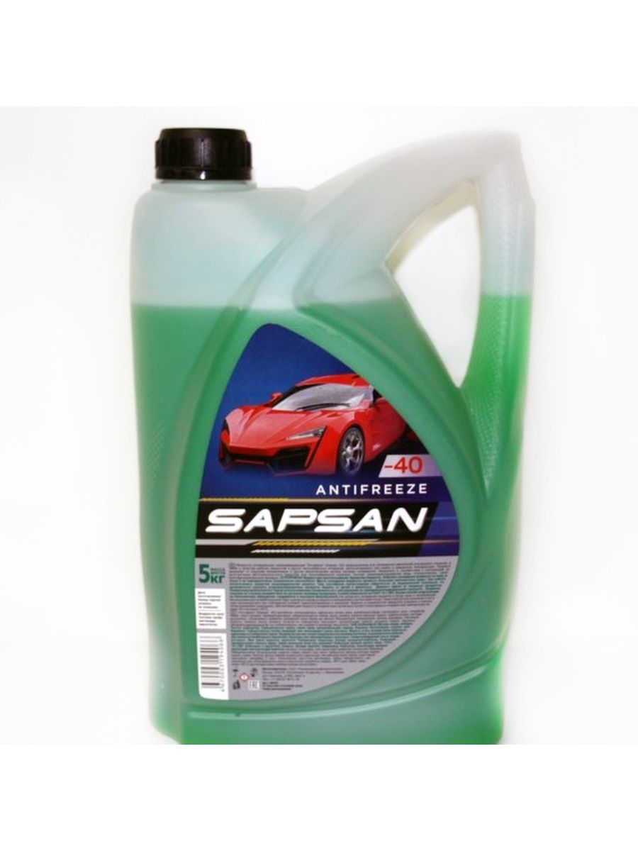 Антифриз Sapsan Green -40 C 5 кг