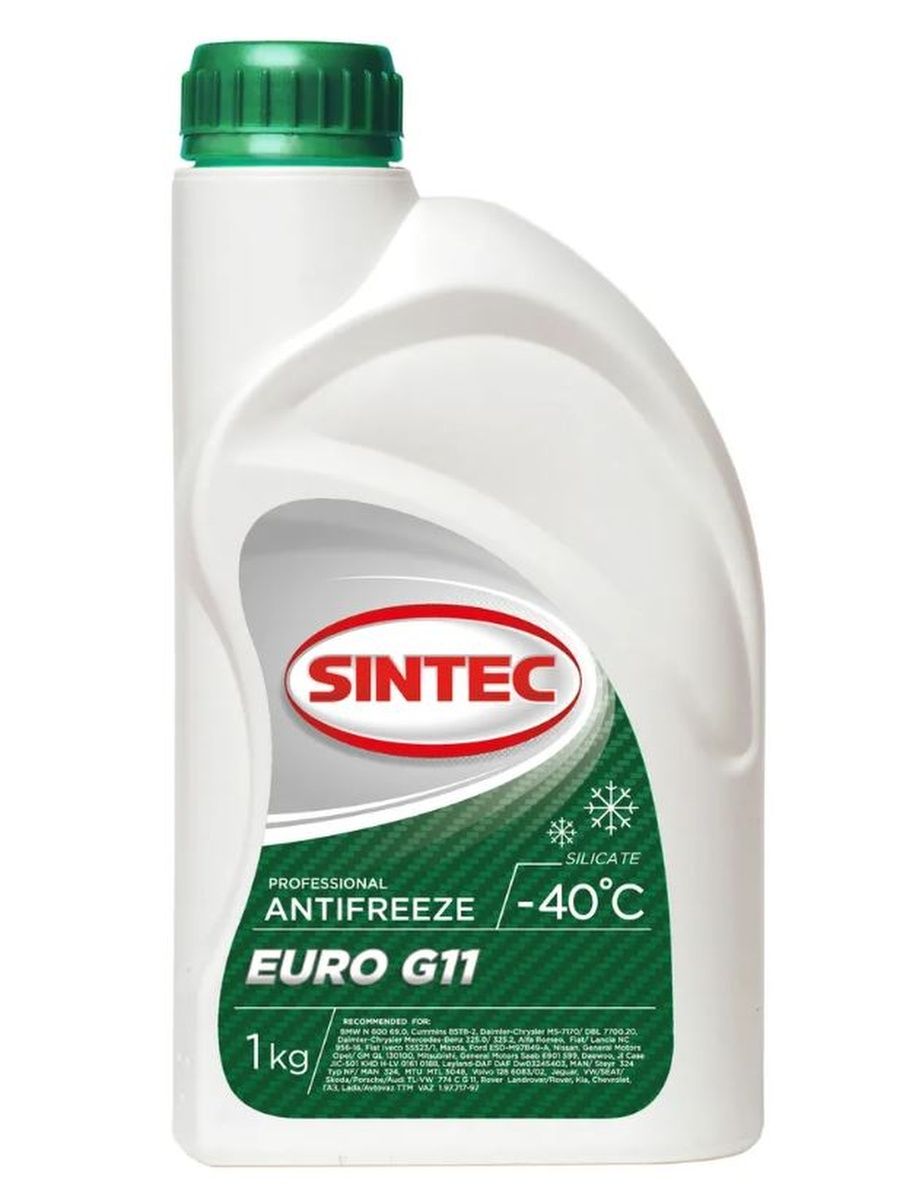 Антифриз Sintec EURO G11 зеленый 1 л