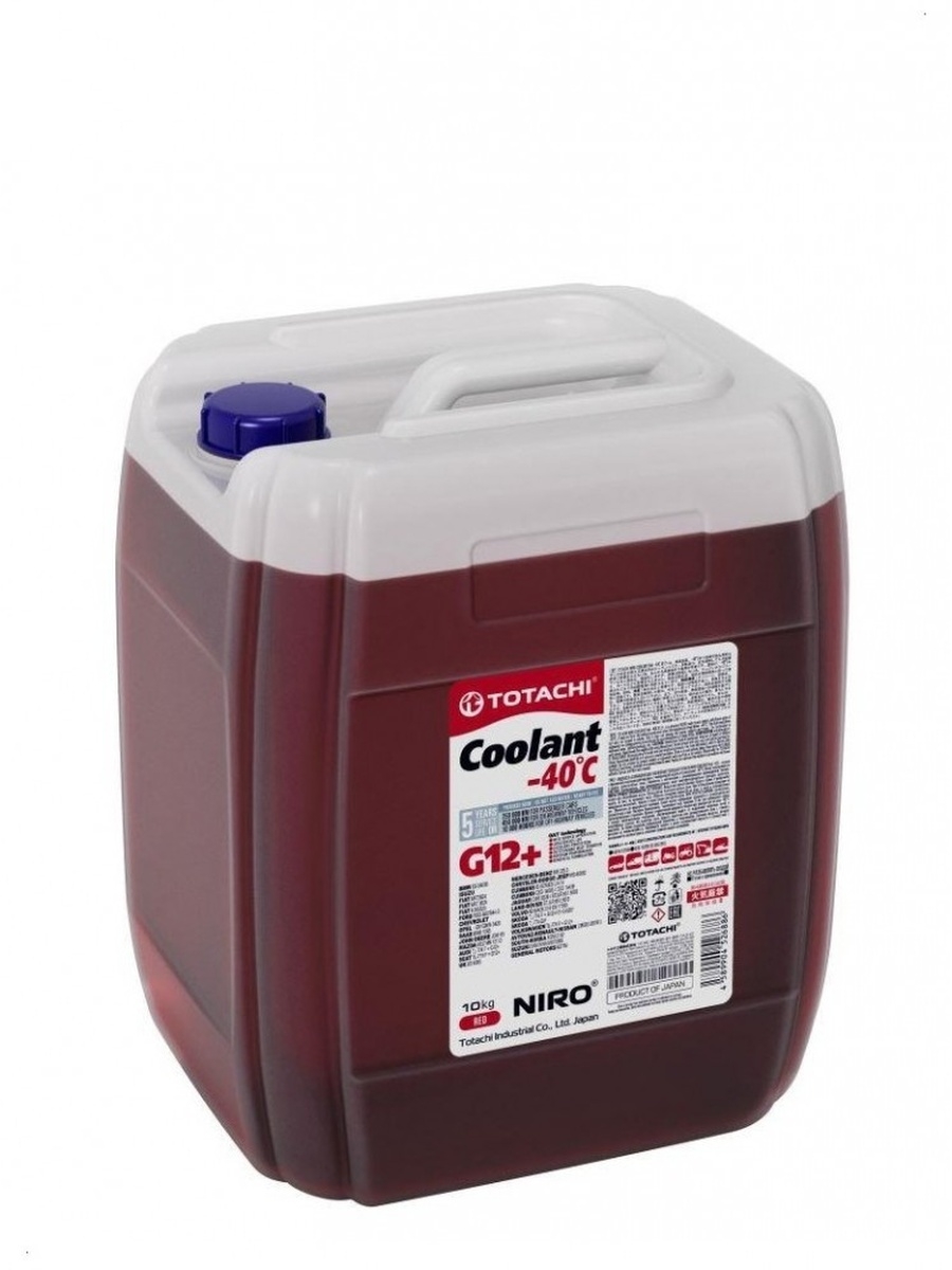 Антифриз Coolant Red -40С красный G12 (10кг) Totachi 43110