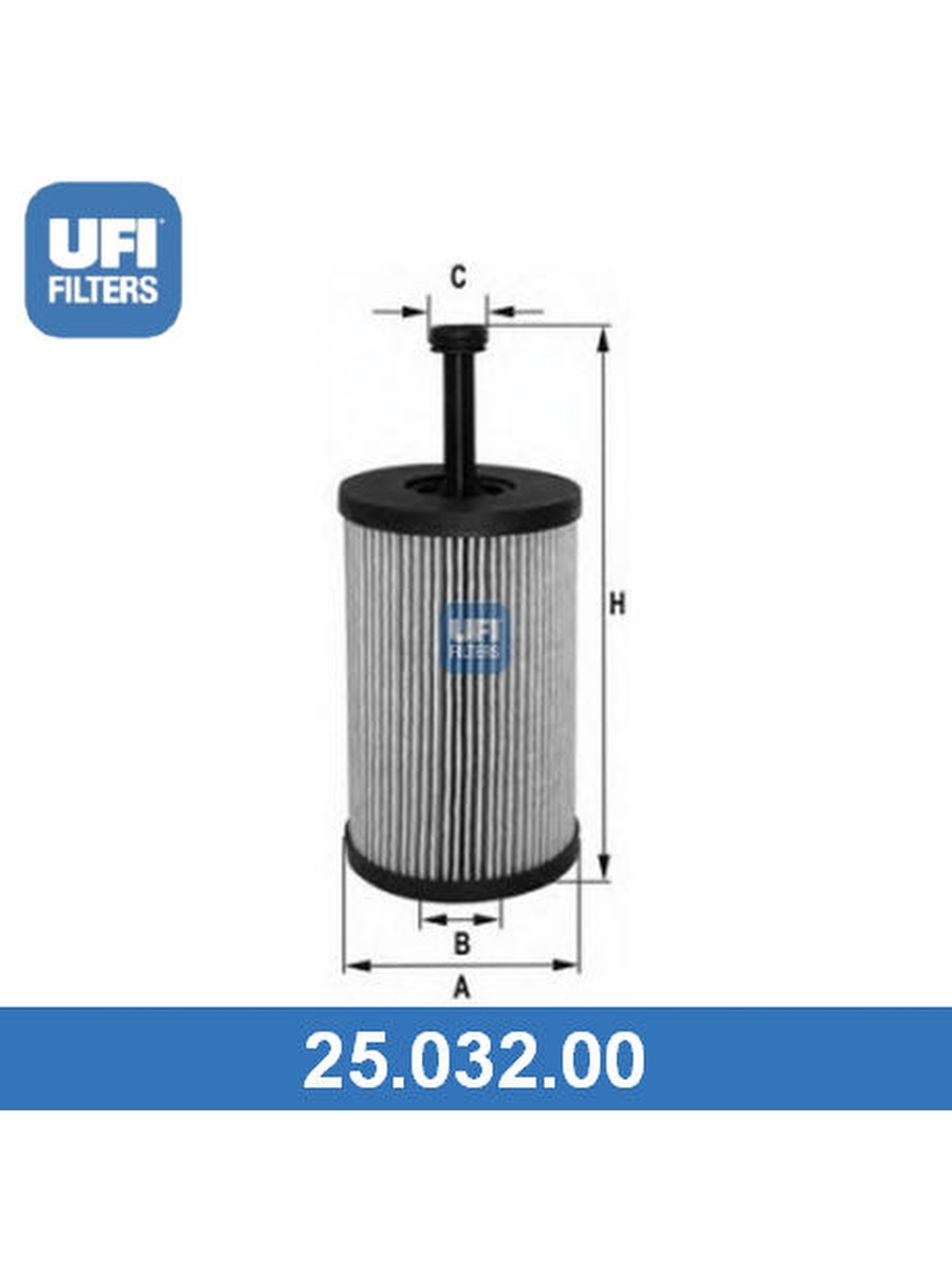 Масляный фильтр, UFI, 2503200