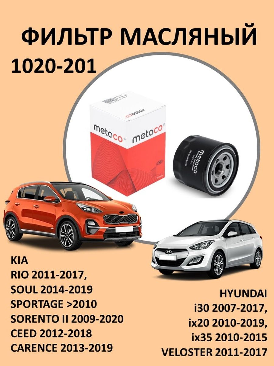 Фильтр масляный 1020-201 KiaHyundai
