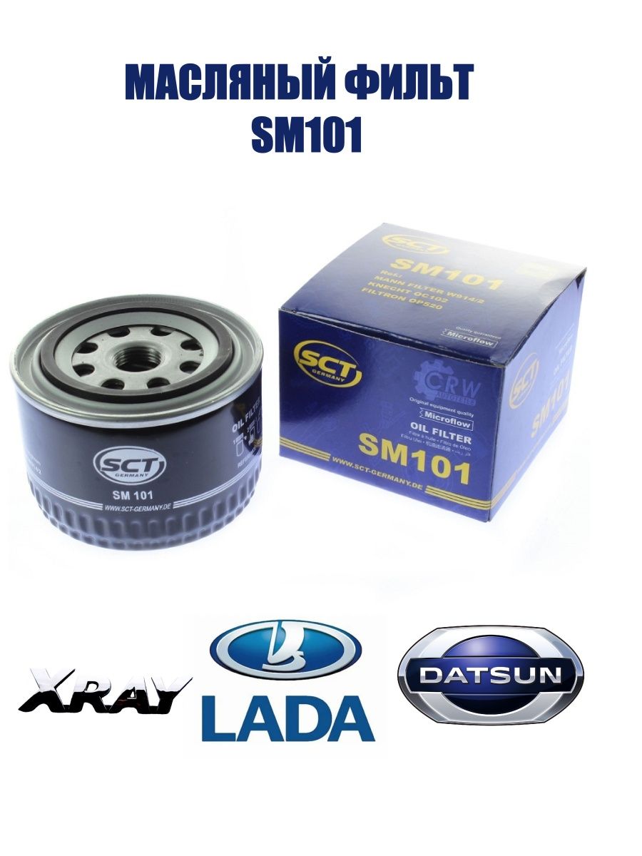 Фильтр масляный SCT SM101
