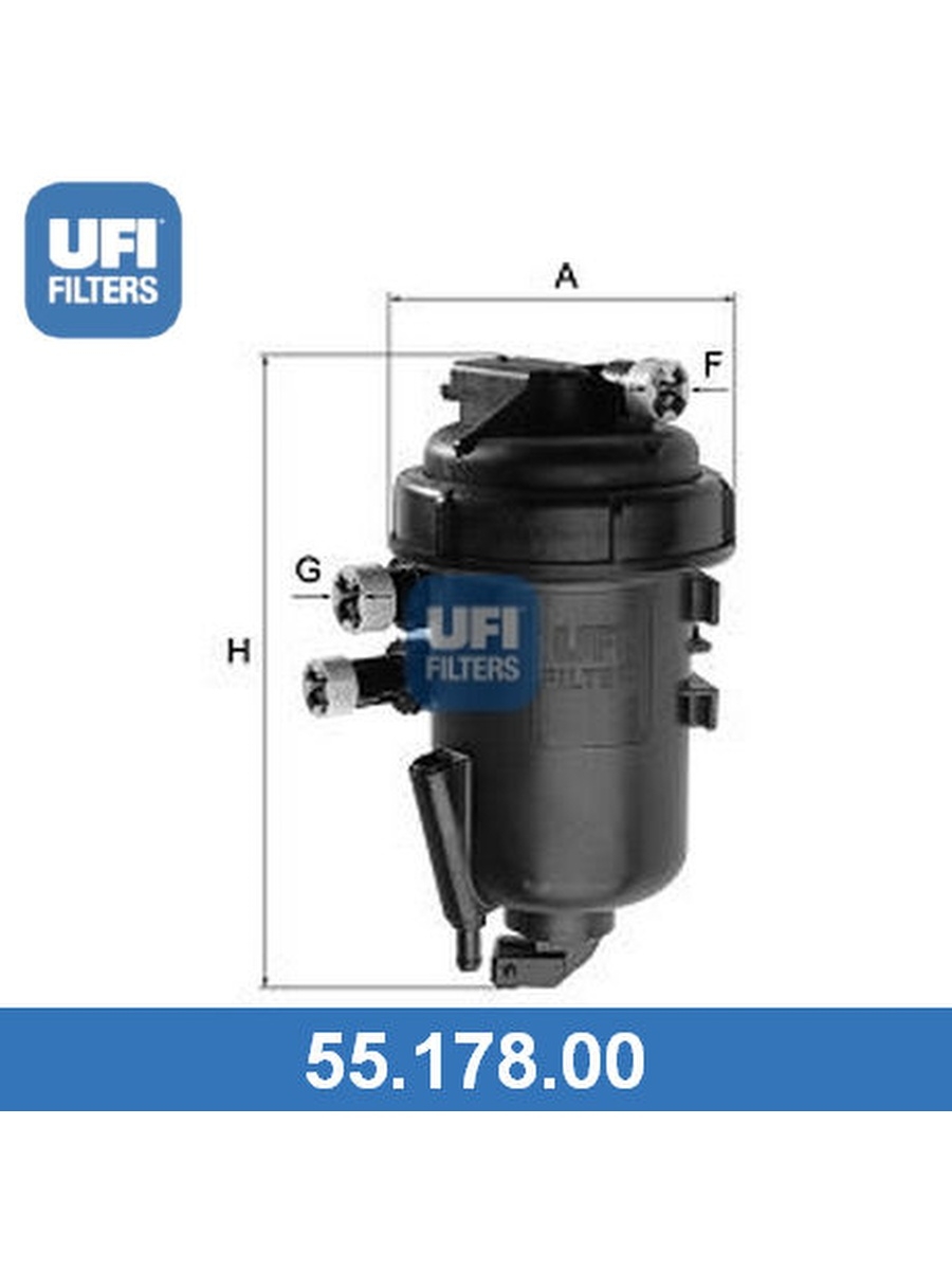 Топливный фильтр, UFI, 5517800