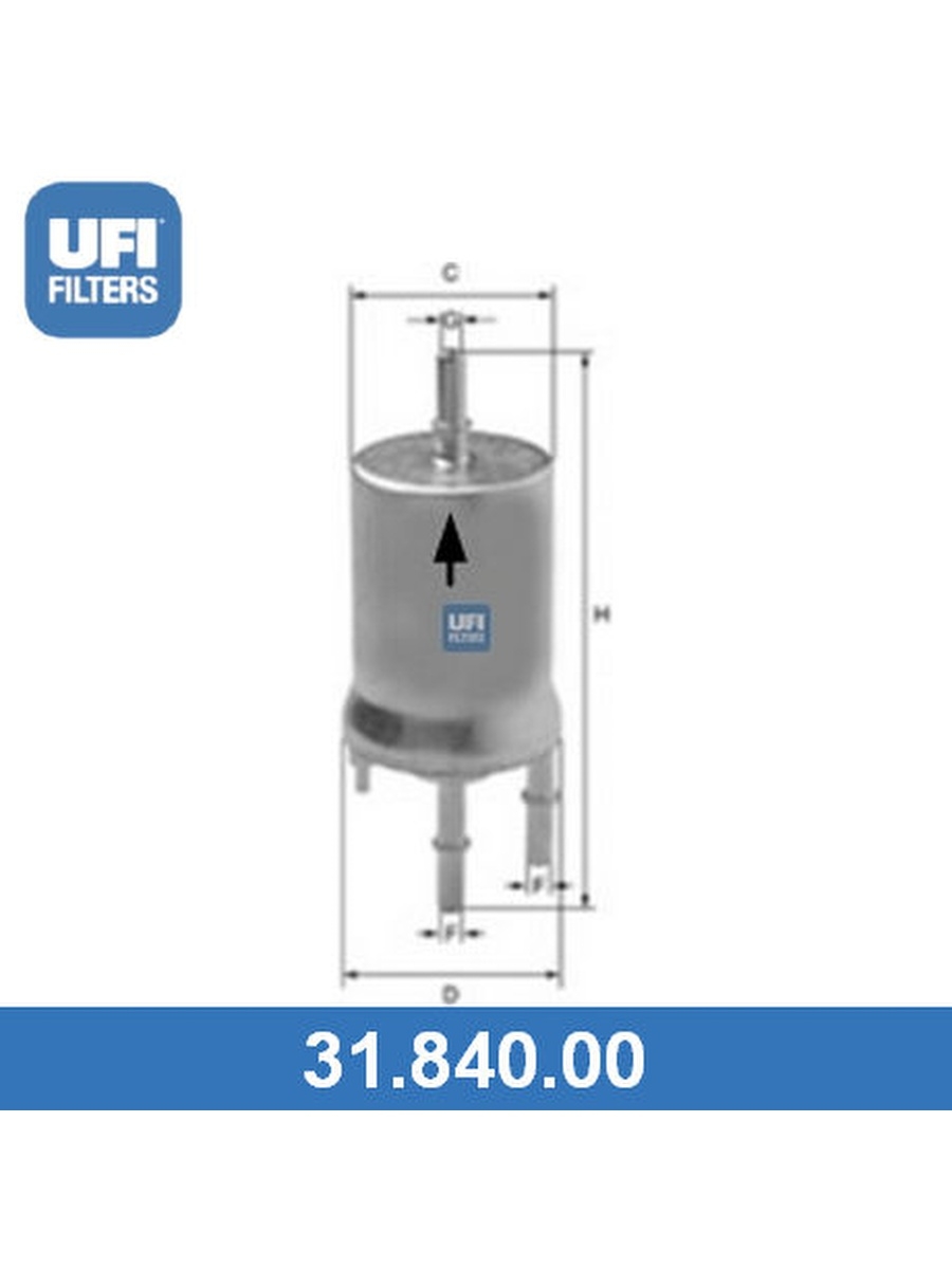 Топливный фильтр, UFI, 3184000