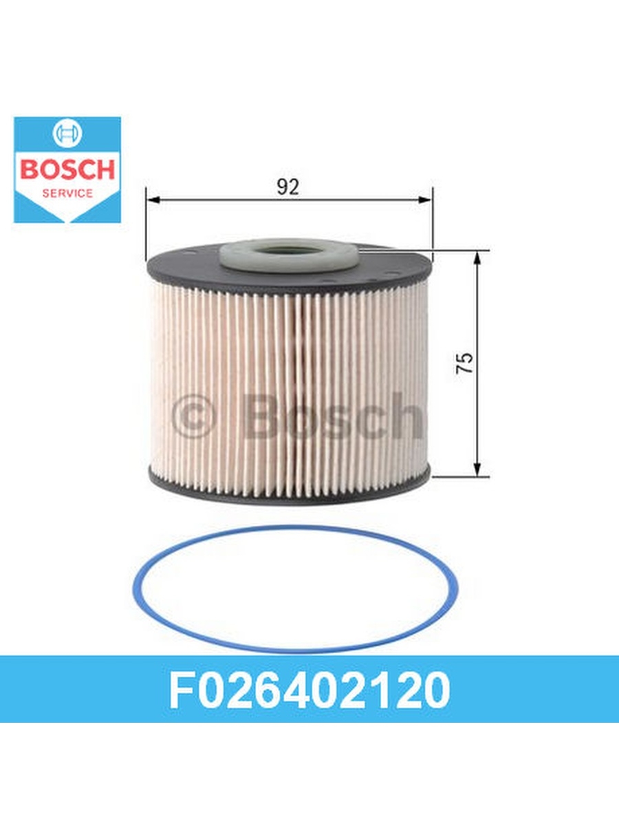 Топливный фильтр, BOSCH, F026402120