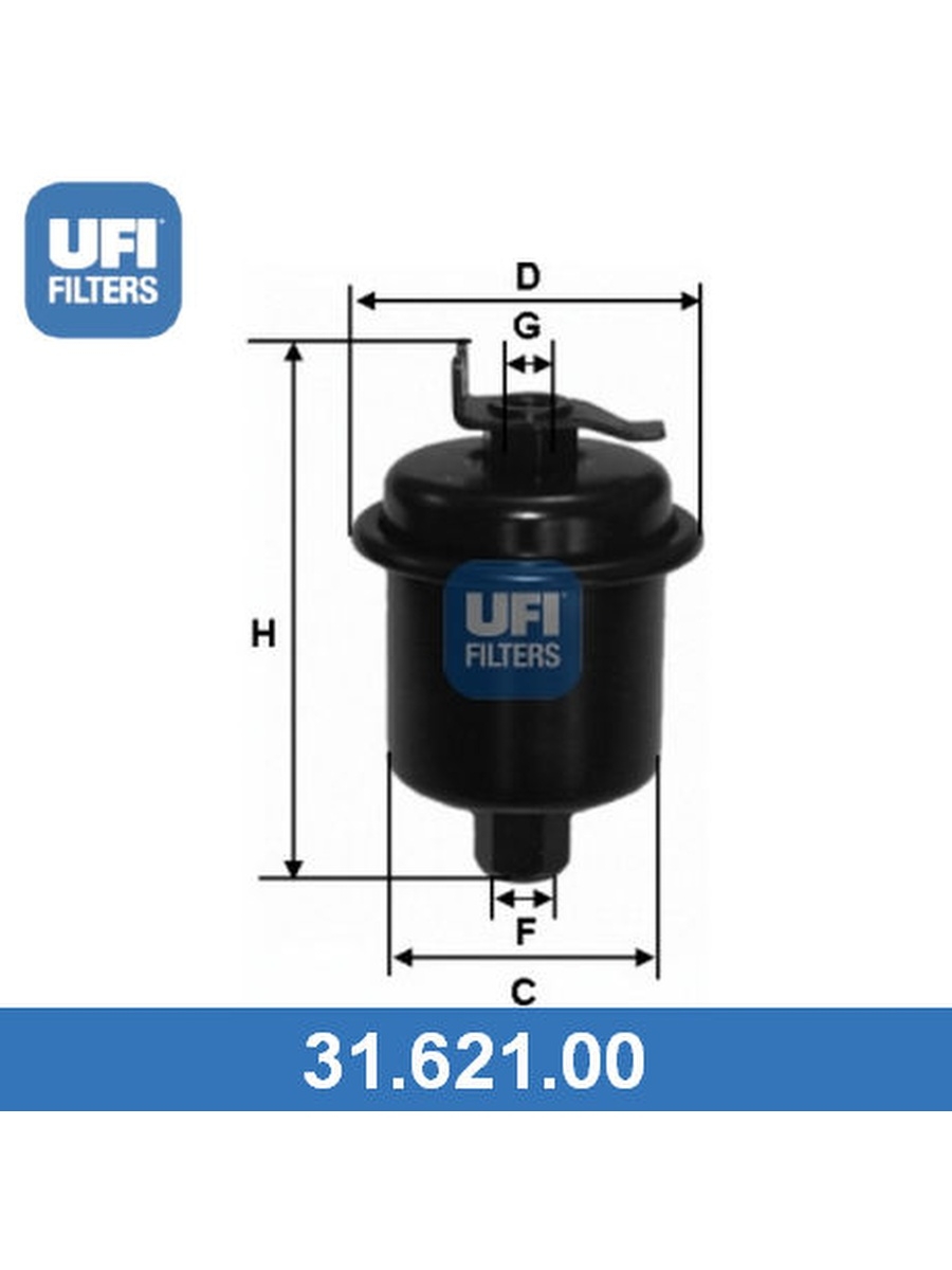 Топливный фильтр, UFI, 3162100