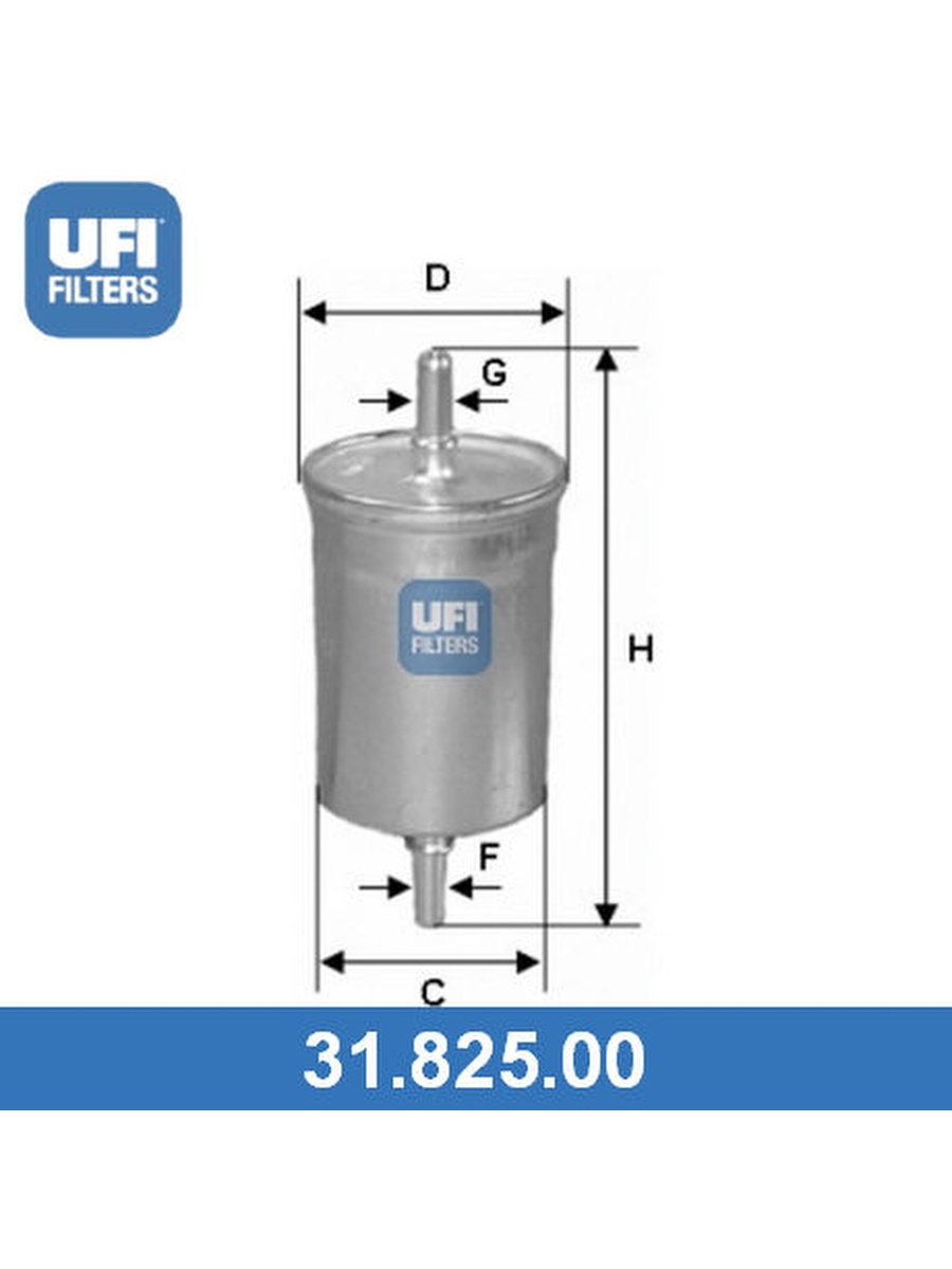 Топливный фильтр, UFI, 3182500