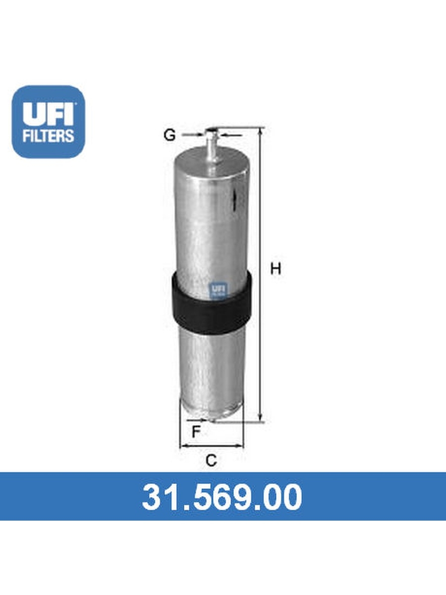 Топливный фильтр, UFI, 3156900