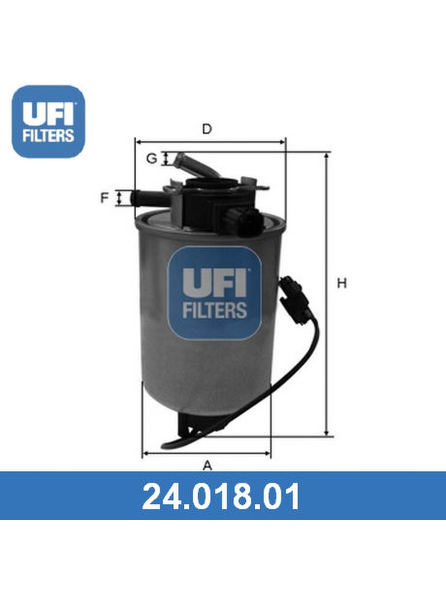 Топливный фильтр, UFI, 2401801