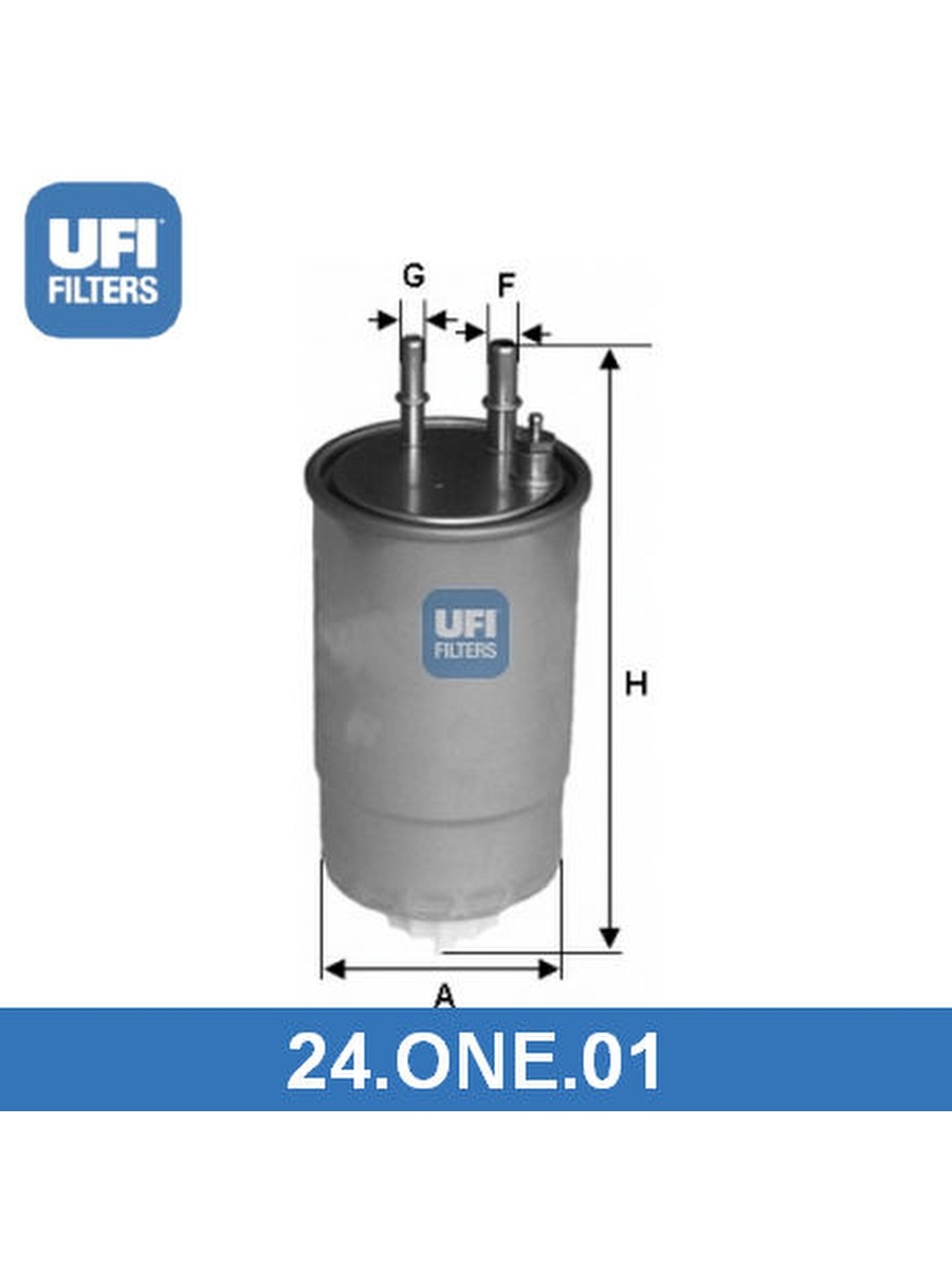 Топливный фильтр, UFI, 24ONE01