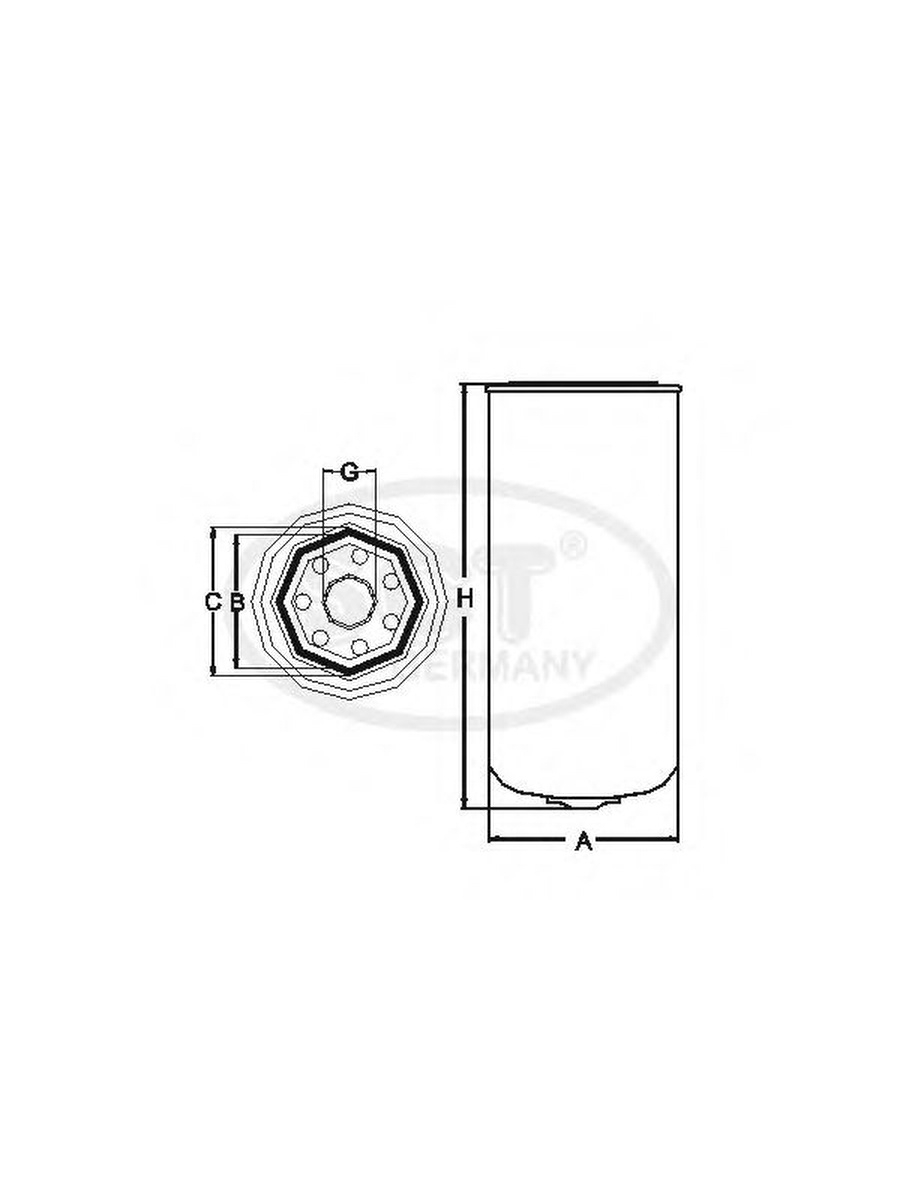 Топливный фильтр, SCT GERMANY, ST754