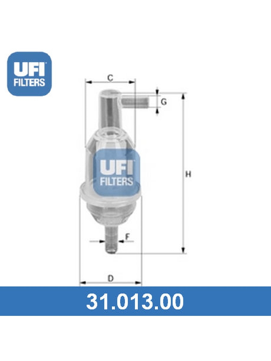 Топливный фильтр, UFI, 3101300