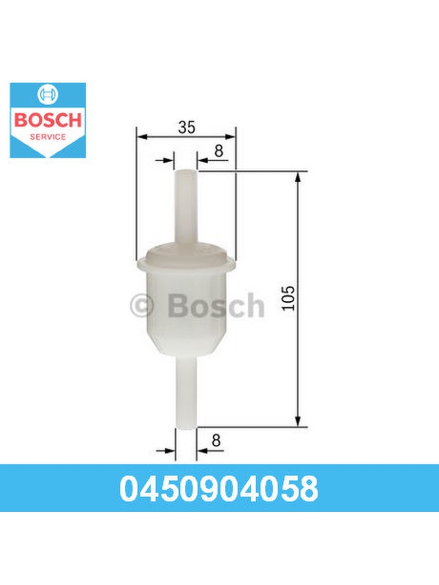 Топливный фильтр, BOSCH, 0450904058