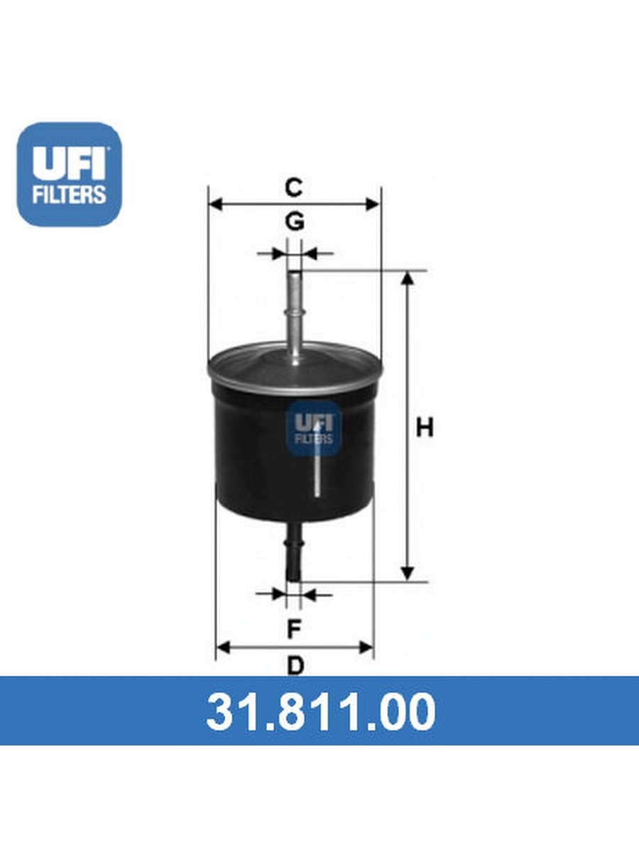 Топливный фильтр, UFI, 3181100