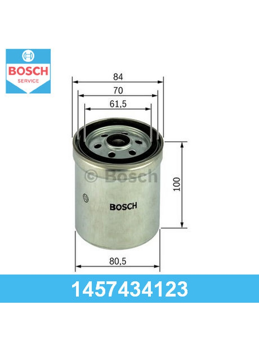 Топливный фильтр, BOSCH, 1457434123