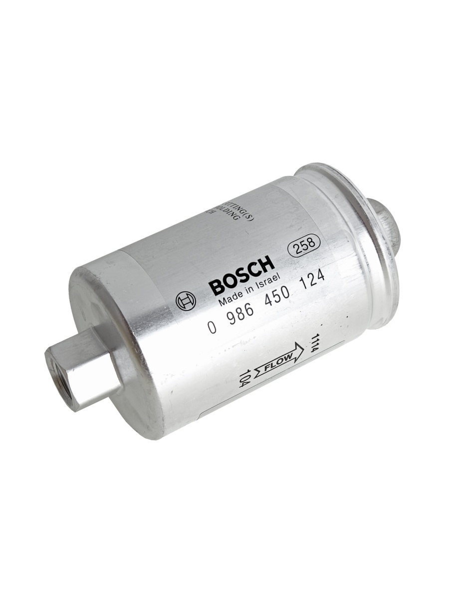 Фильтр топливный ВАЗ-2108-15i тонкой очистки (гайка) BOSCH  0986450124