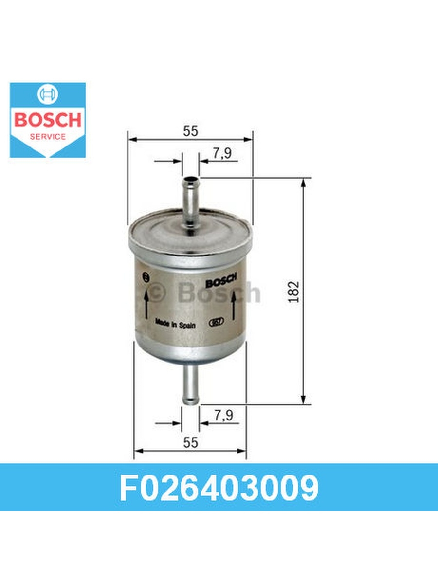 Топливный фильтр, BOSCH, F026403009