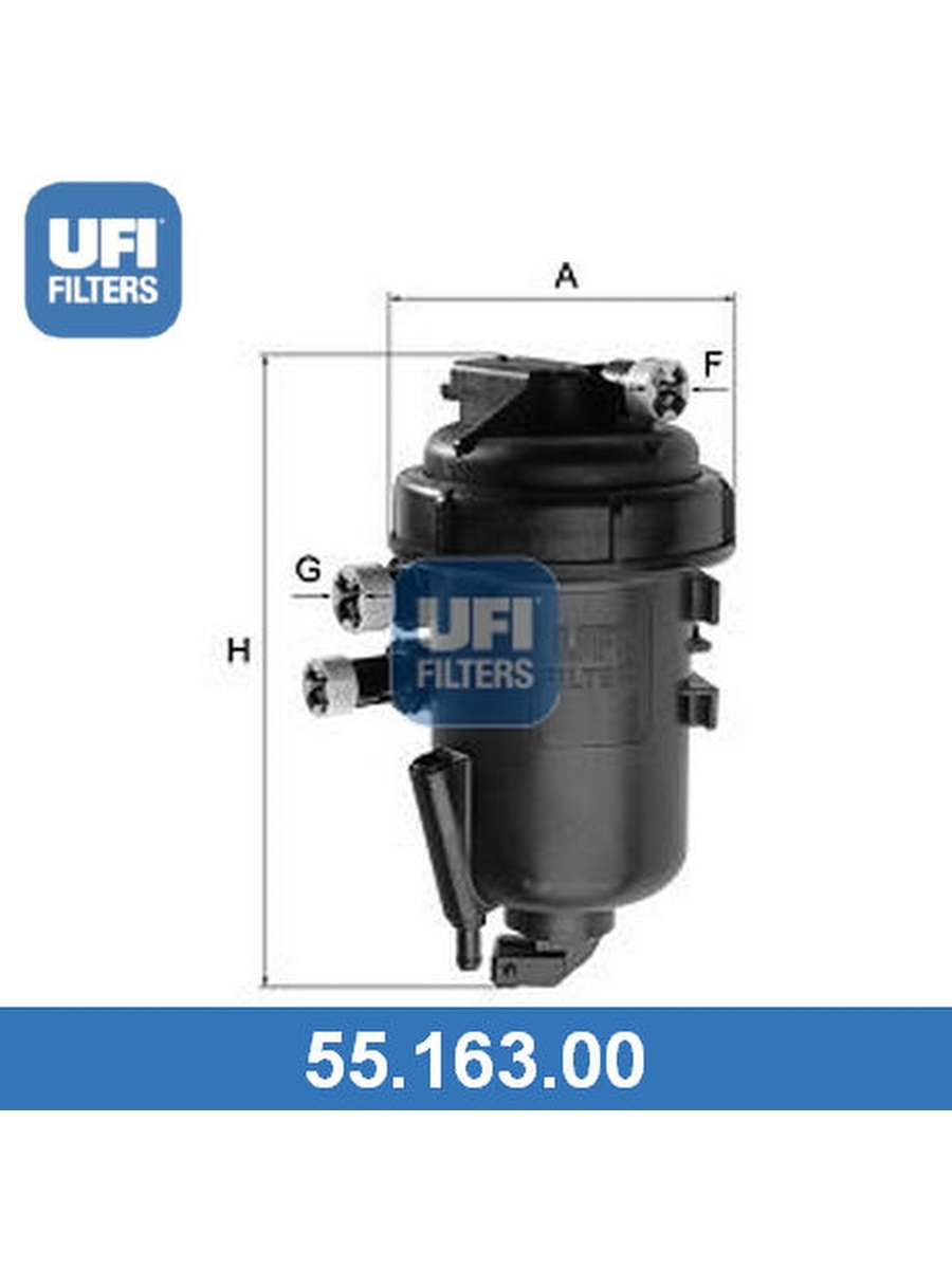 Топливный фильтр, UFI, 5516300