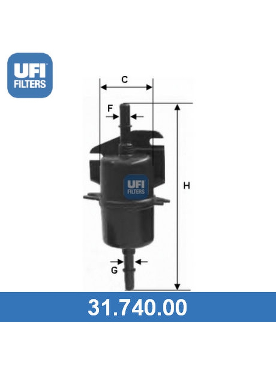 Топливный фильтр, UFI, 3174000