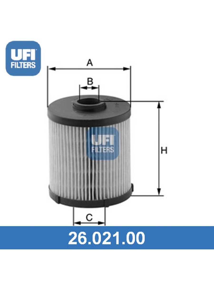 Топливный фильтр, UFI, 2602100