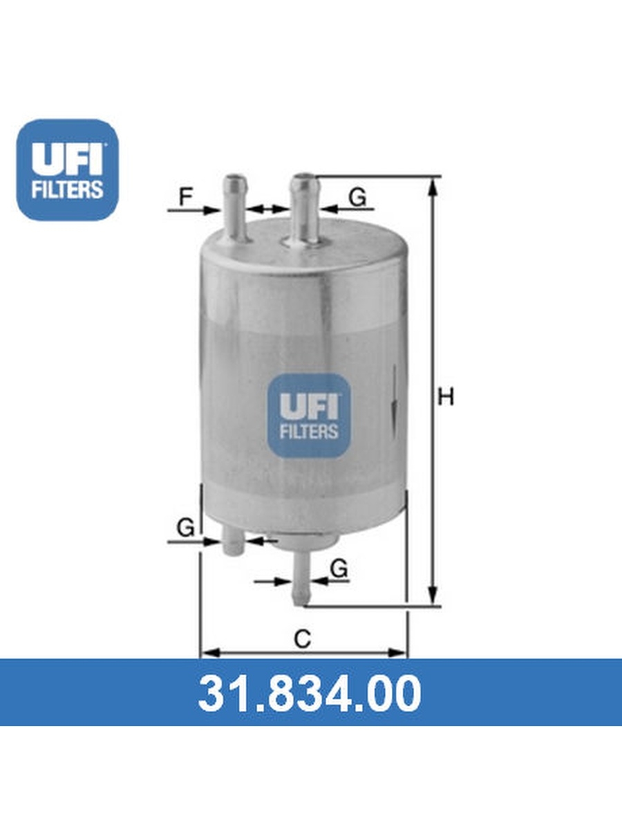 Топливный фильтр, UFI, 3183400