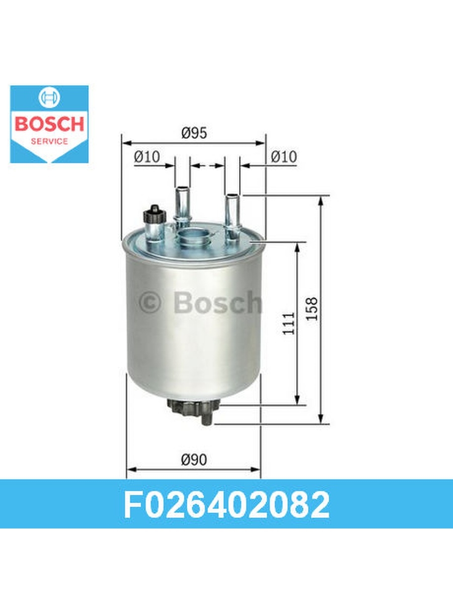 Топливный фильтр, BOSCH, F026402082