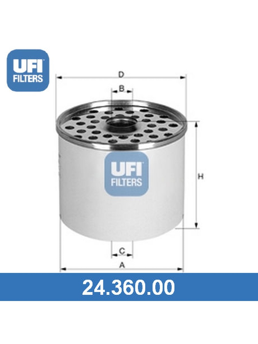 Топливный фильтр, UFI, 2436000