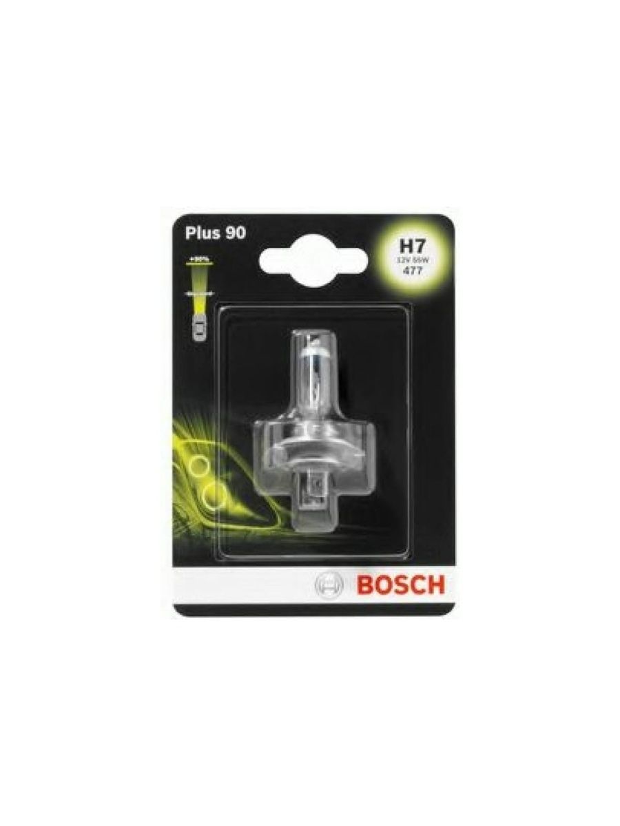 Лампа BOSCH 12 В, H7, 55 Вт, PLUS 90, 1 шт. 1 987 301 078