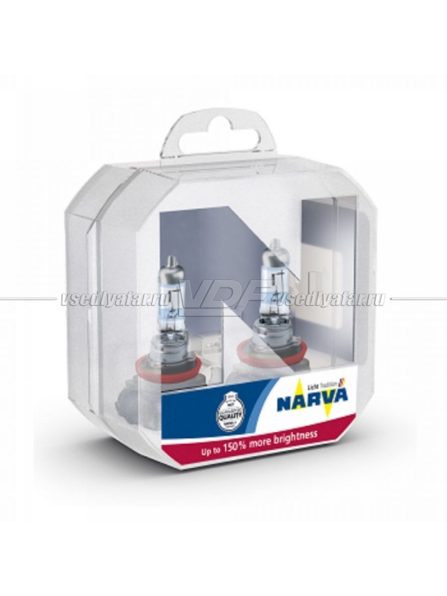 Лампа галогенная NARVA H4 12V-6055W Range Power +150%, 2шт.