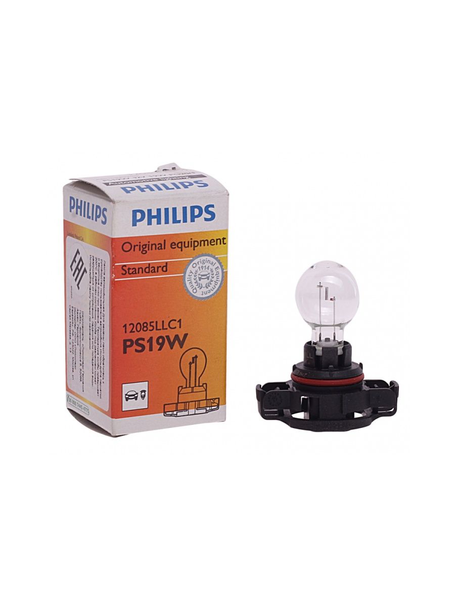 Автолампа PHILIPS PS19W PG20,1 HALOGEN LONG LIFE 12V 1,15 12085LLC1