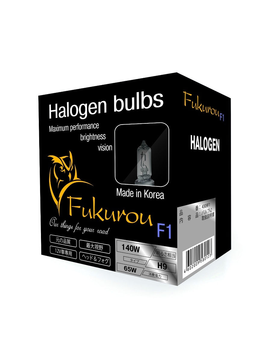 Fukurou F1 H9 12V 65W (140W) 2шт 4309F1