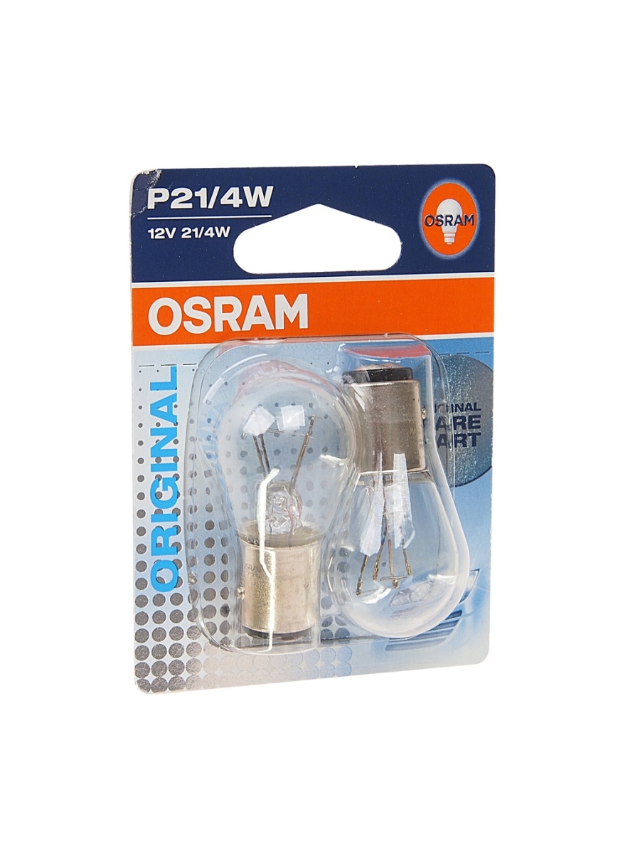 Лампа 12V P214W BAZ15d двухконтактная блистер (2шт.) OSRAM  7225-02B